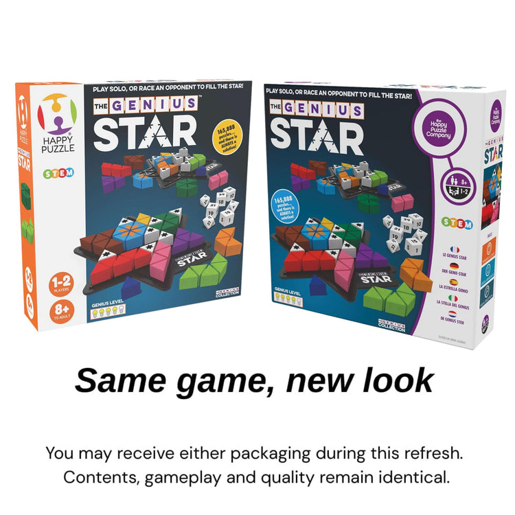 The Genius Star - 165,888-Puzzle Tetris-Style Race Game