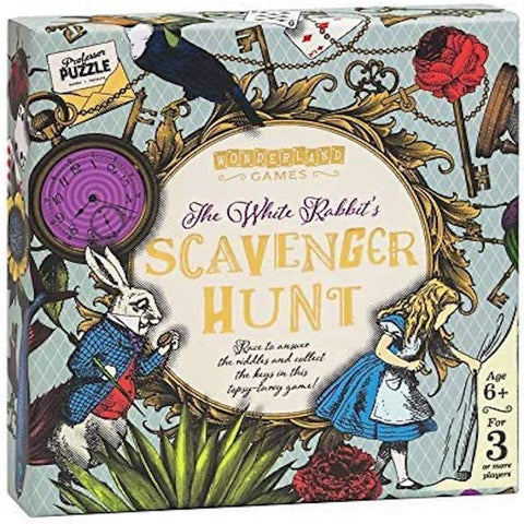 The White Rabbit's Scavenger Hunt - 30 Riddles & Metal Keys