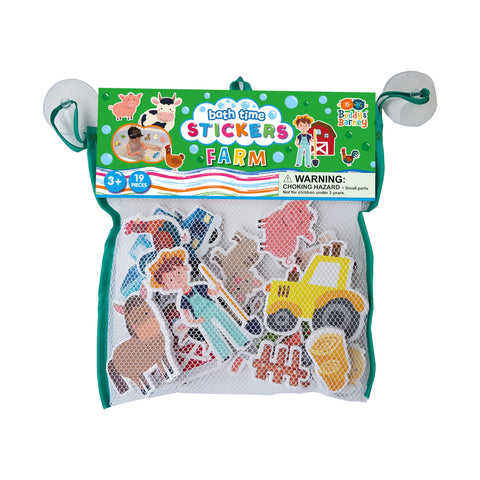 Buddy & Barney Farm Bath Stickers - Barnyard Bath Fun