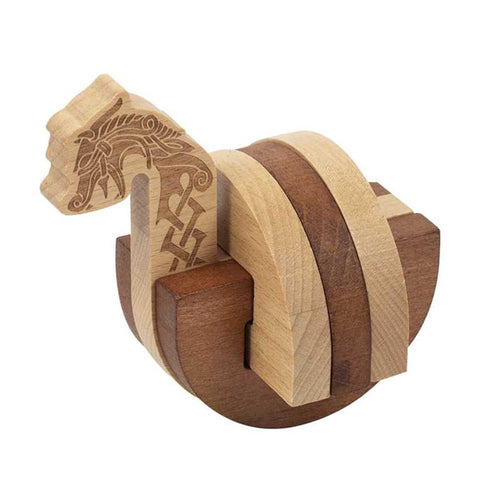 Viking Long Boat Wooden 3D Puzzle - Rebuild the Ship