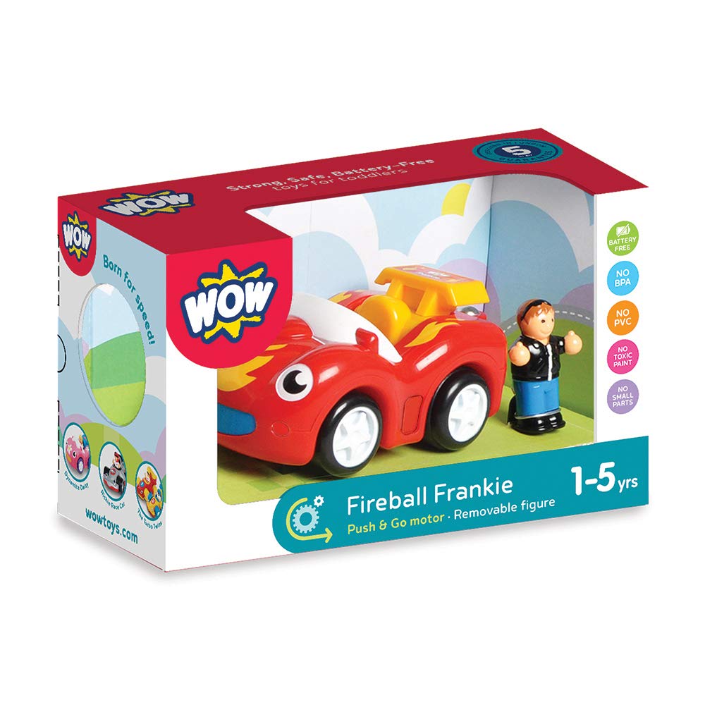 WOW Fireball Frankie - 2-Piece Push & Go Race Car