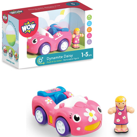WOW Toys Dynamite Daisy - Push & Go Racing Sports Car Toy