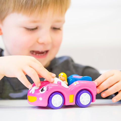 WOW Toys Dynamite Daisy - Push & Go Racing Sports Car Toy