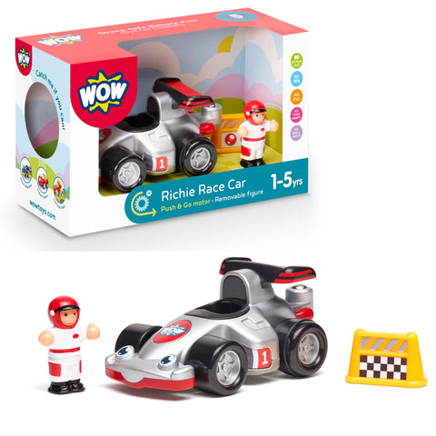 WOW Toys Richie Race Car Playset - Push & Go Racer