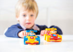 WOW Toys The Turbo Twins - 2 Push & Go Racing Cars with Drivers