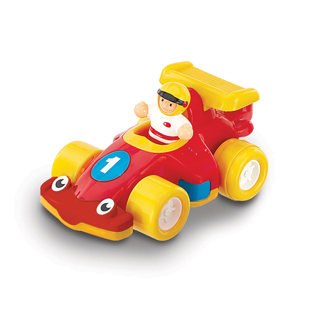 WOW Toys The Turbo Twins - 2 Push & Go Racing Cars with Drivers