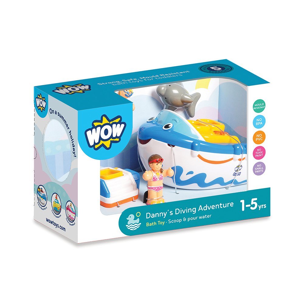 Wow Danny's Diving Adventure Bath Toy (5-Piece Play Set)