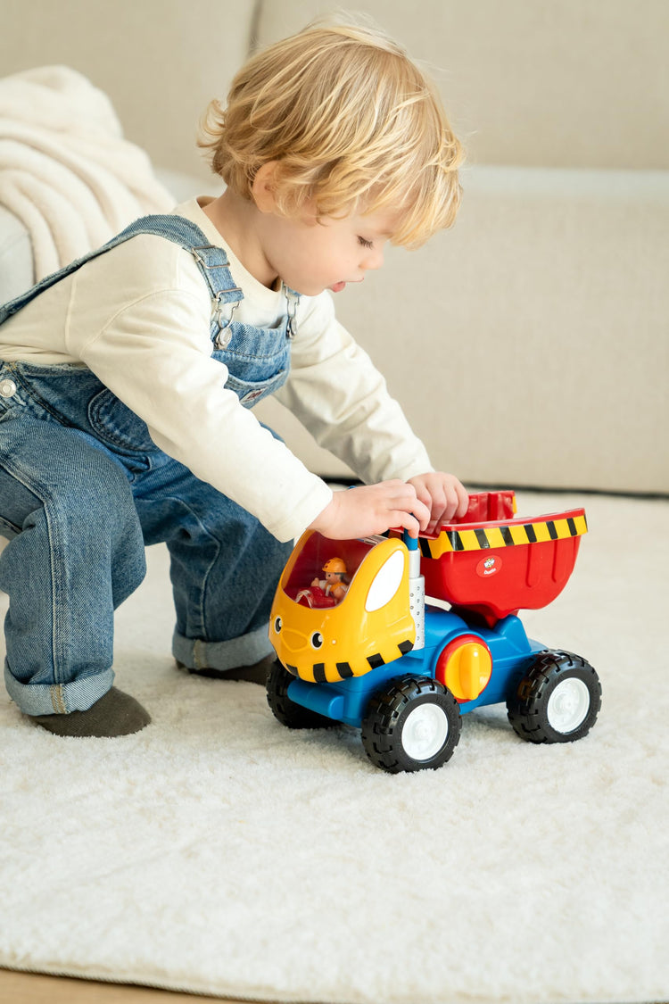 WOW Toys Dustin Dump Truck - Push & Go Tipping Bucket Action