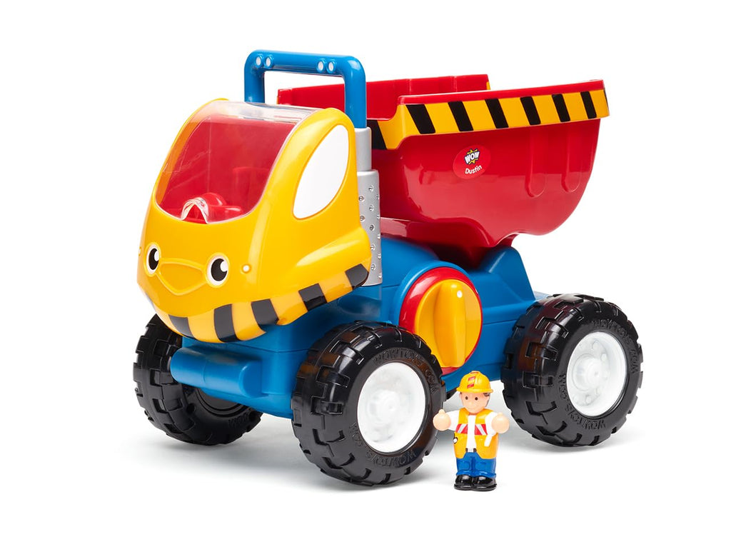 WOW Toys Dustin Dump Truck - Push & Go Tipping Bucket Action