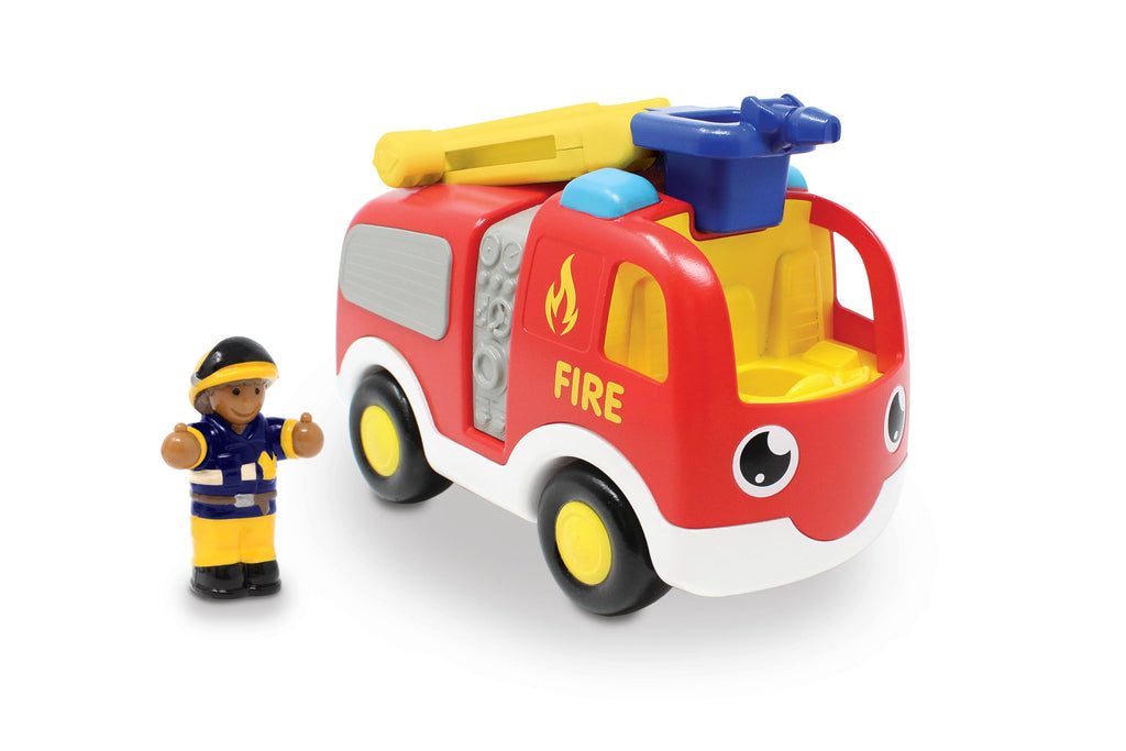 WOW Toys Ernie Fire Engine - Push & Go Truck with Ladder