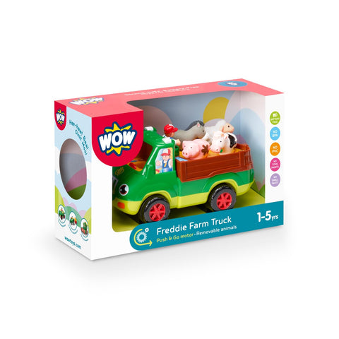 WOW Toys Freddie Farm Truck - 6-Piece Push & Go Set