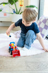 WOW Toys Lift-It Luke - Push & Go Digger with Lifting Bucket