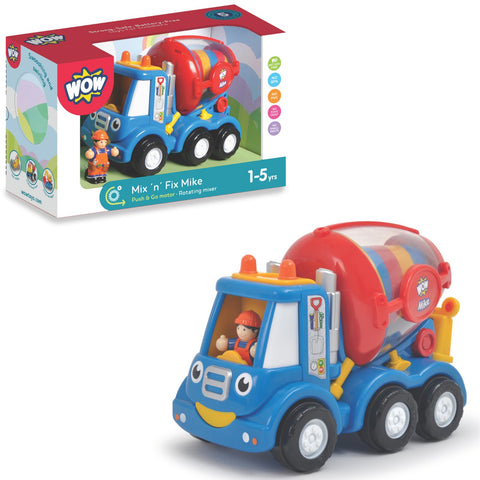WOW Toys Mix 'n' Fix Mike - Rotating Cement Mixer Truck