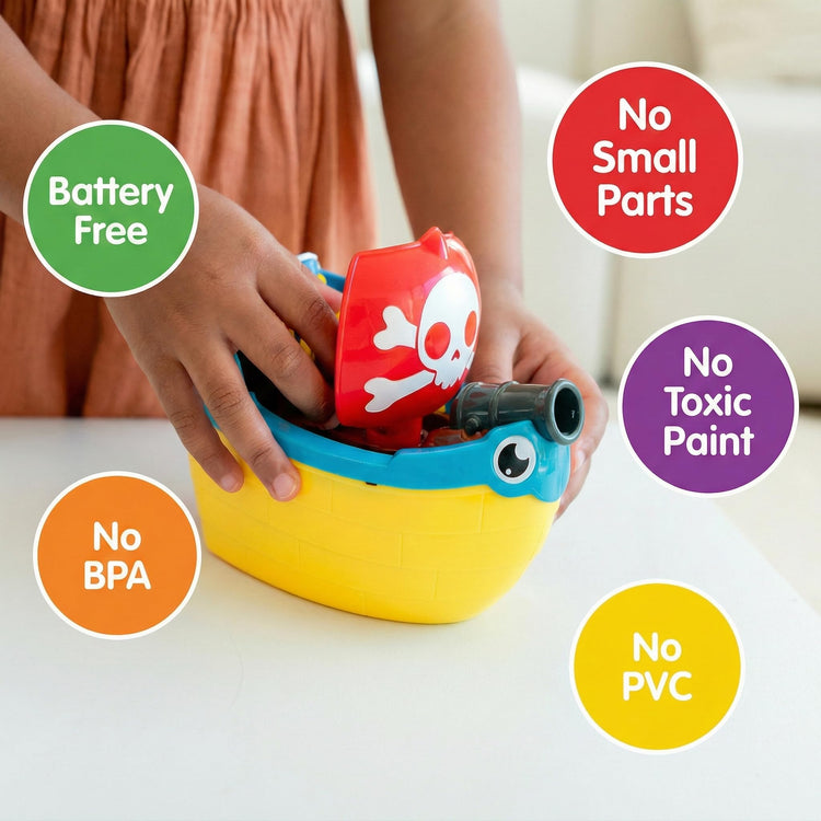 WOW Toys Pip the Pirate Ship - Squirting Cannon Bath Toy