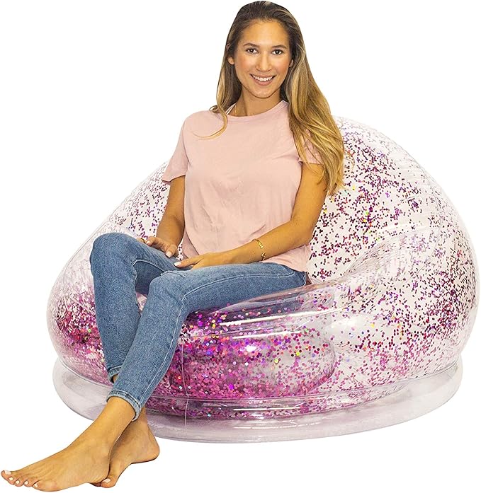 Air Candy Inflatable Glitter Chair