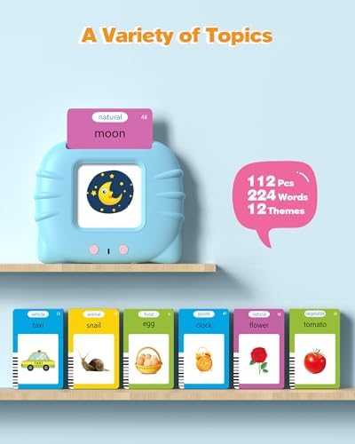 Airbition Talking Flash Cards Language Learning Device (224 Words)