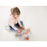 Janod Alice Stacking Pyramid - Colorful Sensory Fine Motor Toy