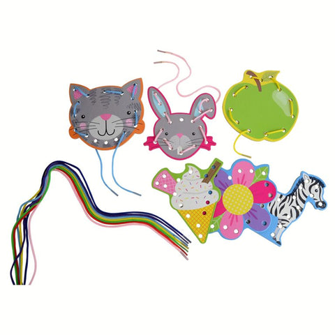Alphabet Lacing Card Set - Fine Motor Fun by Buddy & Barney