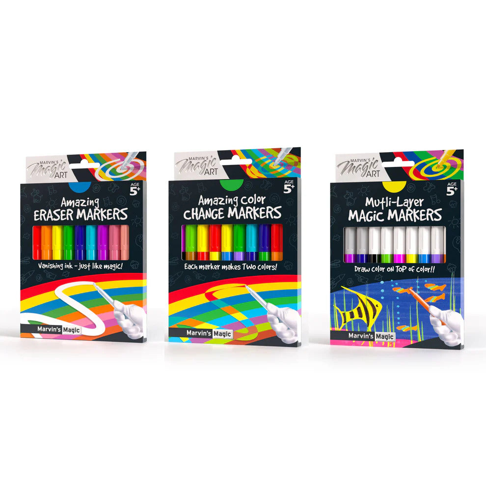 Amazing Magic Markers 10 Pack - Pocket-Sized Color Fun