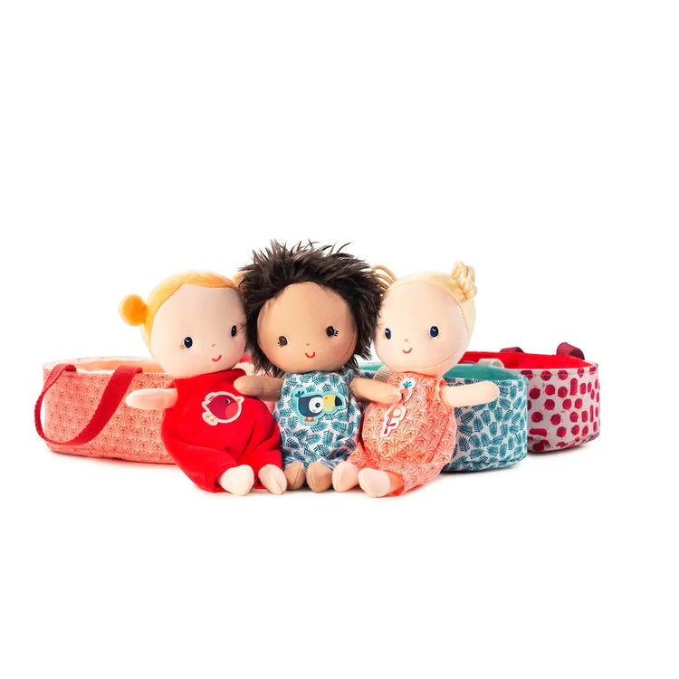 Janod Anaïs Baby Doll & Carrier - Reversible Cot Play Set