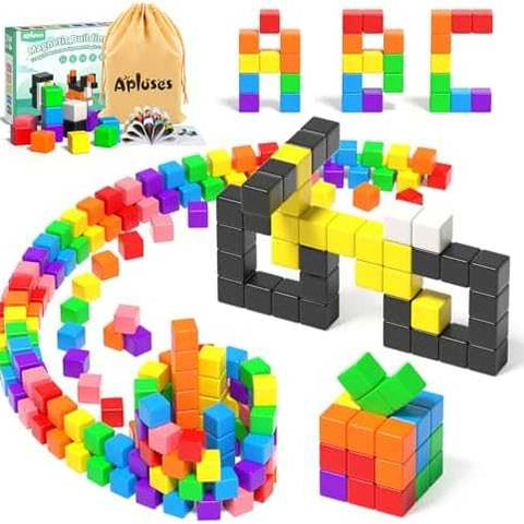 Apluses Magnetic Building Blocks Set (54 pcs)