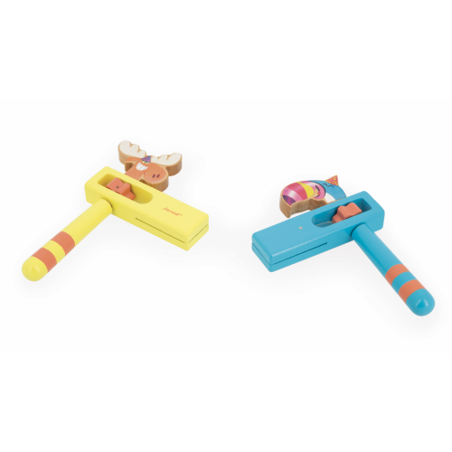 Janod Applepop Animal Noisemakers Display X8 - Fun Animal Noisema