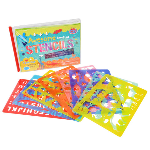 Buddy & Barney Awesome Book of Stencils - 170+ Art Shapes