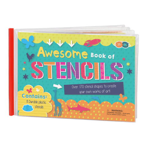 Buddy & Barney Awesome Book of Stencils - 170+ Art Shapes