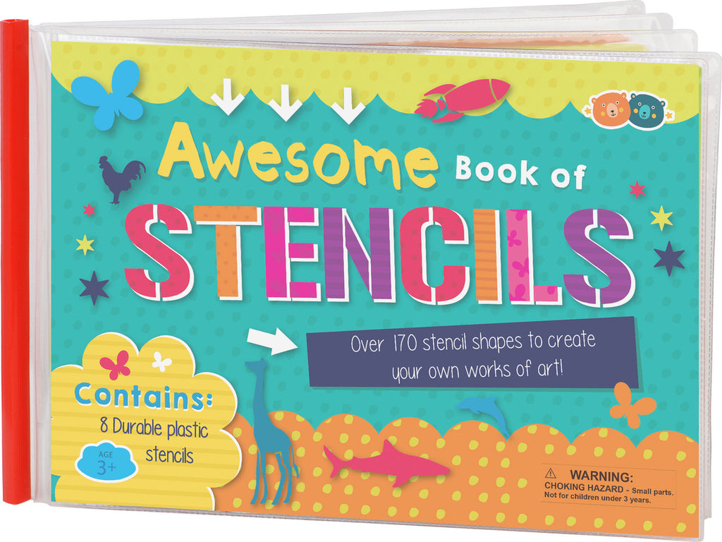 Buddy & Barney Awesome Book of Stencils - 170+ Art Shapes