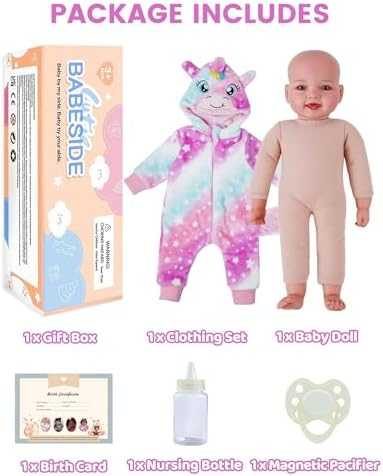 BABESIDE 17" Soft Body Baby Doll with Accessories