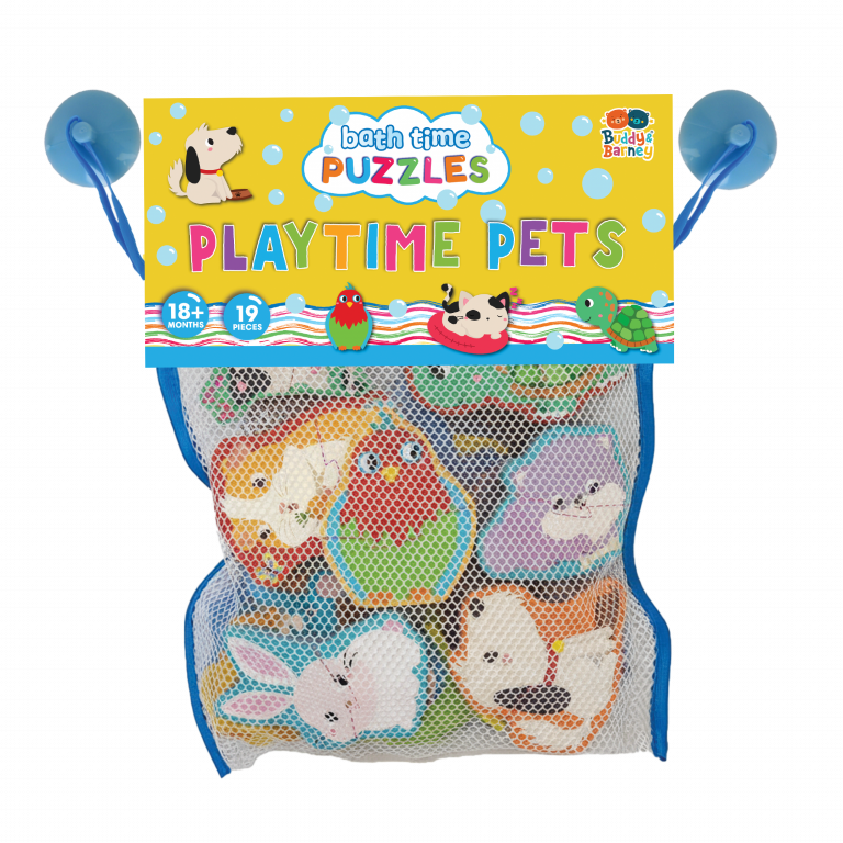 Playtime Pets Bath Puzzles - 2-Piece Pet Fun by Buddy & Barney
