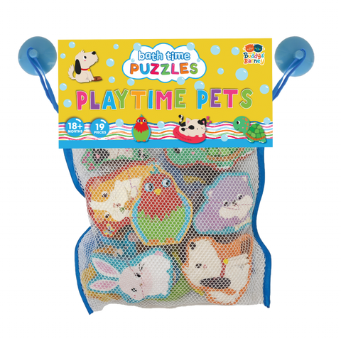 Playtime Pets Bath Puzzles - 2-Piece Pet Fun by Buddy & Barney