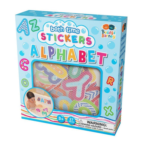 Alphabet Bath Stickers - Tub-Time Letter Fun by Buddy & Barney