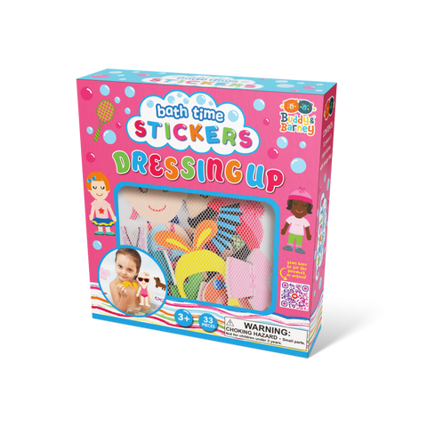 Dressing Up Bath Stickers - 33 Foam Pieces by Buddy & Barney
