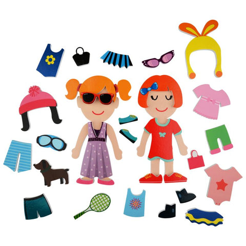 Dressing Up Bath Stickers - 33 Foam Pieces by Buddy & Barney