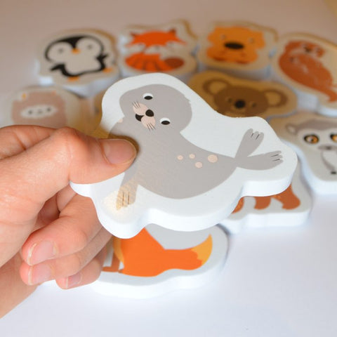 Furry Friends Bath Stickers - Floating Foam Fun by Buddy & Barney