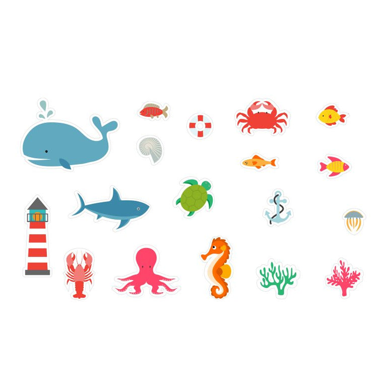 Sea Bath Stickers - Pocket Foam Fun by Buddy & Barney