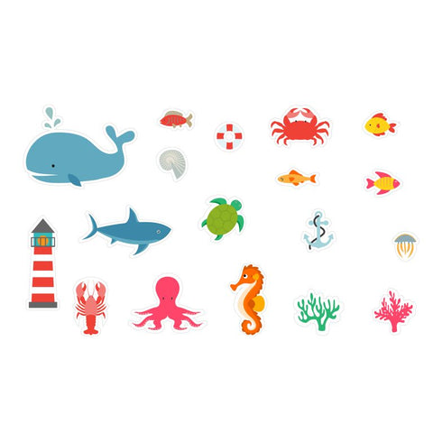 Sea Bath Stickers - Pocket Foam Fun by Buddy & Barney