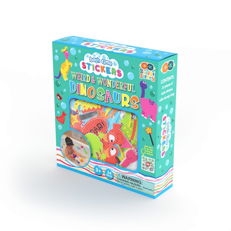 Dinosaur Bath Stickers - Prehistoric Foam Fun by Buddy & Barney
