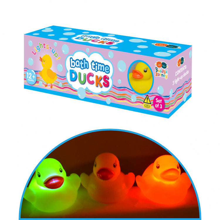 Light Up Ducks - Water-Activated Glow by Buddy & Barney