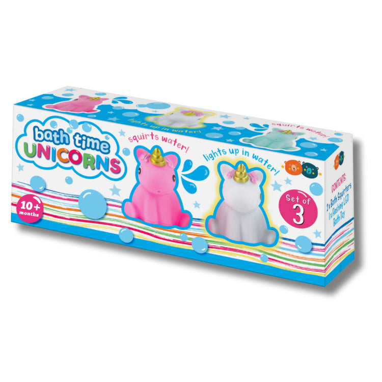 Bath Time Unicorns - 3 Floating Fantasy Friends by Buddy & Barney