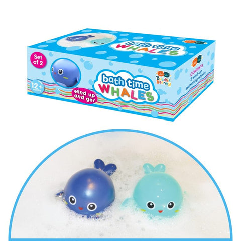 Wind Up Whales - Swimming Bath Fun by Buddy & Barney