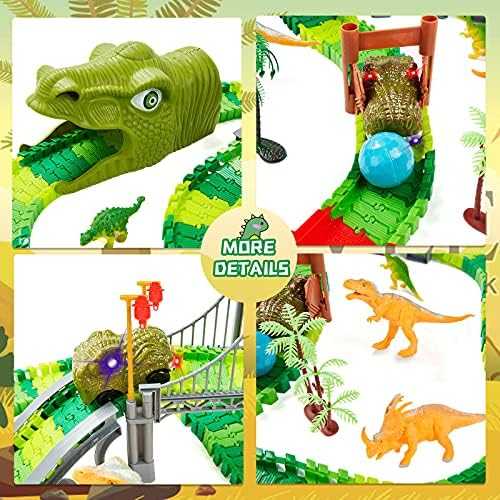 BEMITON Dinosaur Race Track Play Set