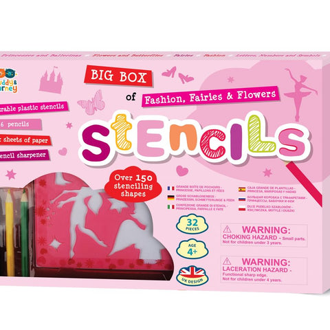 Big Box of Stencils - Fashion, Fairies, Flowers & Letters