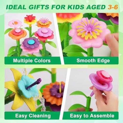 BIRANCO Flower Garden Bouquet Building Set (120 pcs)