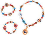 Janod Birdy Swallows Beads - 220 Pieces with Copper Charms