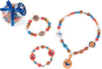 Janod Birdy Swallows Beads - 220 Pieces with Copper Charms