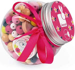 Janod Birdy Swans Beads - 220 Pieces with Fluo Bird Charms