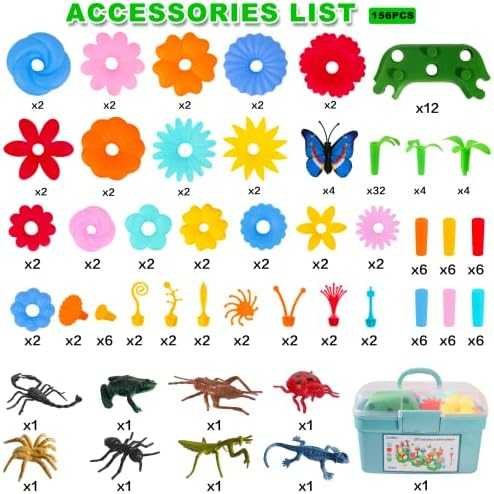 Insect & Flower Garden STEM Building Set (156 pcs)