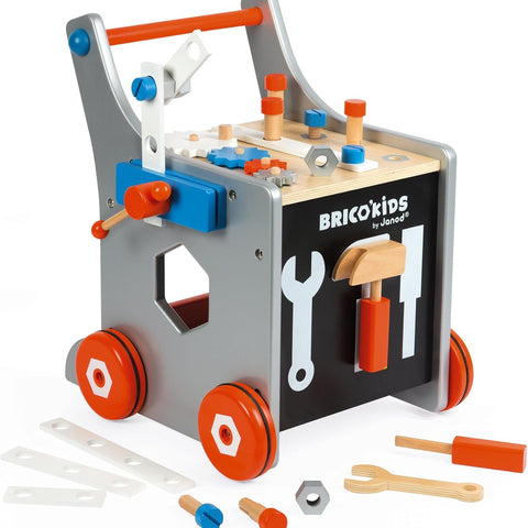 Janod Brico'Kids Robot Cart - 38-Piece Magnetic DIY Trolley